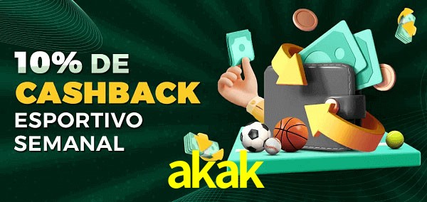 10% de bônus de cashback na akak